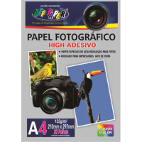 PAPEL FOTOGRAFICO ADESIVO A4 135G C/20FLS 063